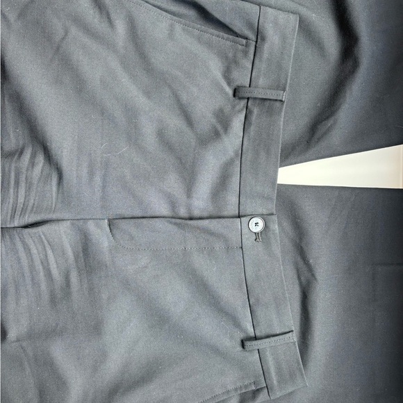 Closed Black Trousers with Yellow Trim - Picture 4 of 4